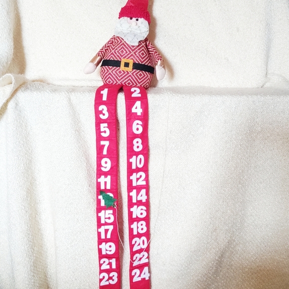 Advent Calendar Santa Claus Felt Count Down the Days till Christmas! - Picture 2 of 8
